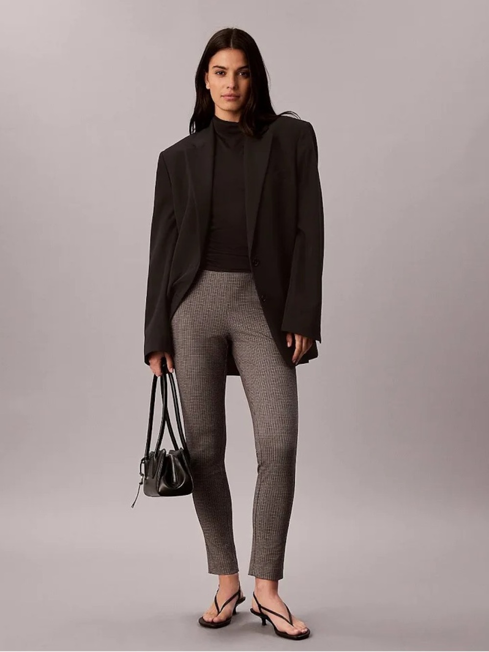Calvin Klein houndstooth check skinny pants
